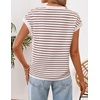 image:imageZESICA Womens Summer Floral Print Short Sleeve Knit Sweater VestTanbrown