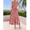 image:imageZESICA Womens Summer Floral Sleeveless V Neck Maxi SundressPink