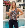 image:imageZESICA Womens Summer Going Out Tops Sleeveless V Neck Floral Y2K ShirtsBlack