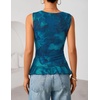 image:imageZESICA Womens Summer Going Out Tops Sleeveless V Neck Floral Y2K ShirtsBlue