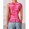 image:imageZESICA Womens Summer Going Out Tops Sleeveless V Neck Floral Y2K ShirtsRose