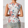image:imageZESICA Womens Summer Going Out Tops Sleeveless V Neck Floral Y2K ShirtsWhite