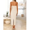 image:imageZESICA Womens Summer Halter Neck Bodycon Cocktail DressesApircot