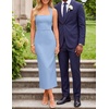 image:imageZESICA Womens Summer Halter Neck Bodycon Cocktail DressesBlue