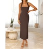 image:imageZESICA Womens Summer Halter Neck Bodycon Cocktail DressesBrown