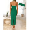 image:imageZESICA Womens Summer Halter Neck Bodycon Cocktail DressesGreen