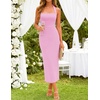 image:imageZESICA Womens Summer Halter Neck Bodycon Cocktail DressesPink