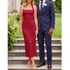 image:imageZESICA Womens Summer Halter Neck Bodycon Cocktail DressesRed