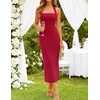 image:imageZESICA Womens Summer Halter Neck Bodycon Cocktail DressesRed