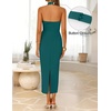 image:imageZESICA Womens Summer Halter Neck Bodycon Cocktail DressesTeal