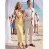 image:imageZESICA Womens Summer Halter Neck Bodycon Cocktail DressesYellow