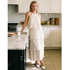 image:imageZESICA Womens Summer Halter Ruffle Wedding Guest Midi DressesApricot