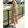 image:imageZESICA Womens Summer Halter Ruffle Wedding Guest Midi DressesKhaki