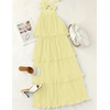 image:imageZESICA Womens Summer Halter Ruffle Wedding Guest Midi DressesLightyellow