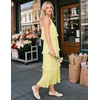 image:imageZESICA Womens Summer Halter Ruffle Wedding Guest Midi DressesLightyellow