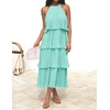 image:imageZESICA Womens Summer Halter Ruffle Wedding Guest Midi DressesMint