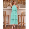 image:imageZESICA Womens Summer Halter Ruffle Wedding Guest Midi DressesMint