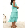 image:imageZESICA Womens Summer Halter Ruffle Wedding Guest Midi DressesMint
