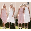 image:imageZESICA Womens Summer Halter Ruffle Wedding Guest Midi DressesPink