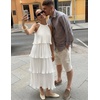 image:imageZESICA Womens Summer Halter Ruffle Wedding Guest Midi DressesWhite