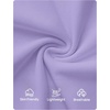 image:imageZESICA Womens Summer Off Shoulder Tops Going Out Y2k Asymmetrical ShirtsLight Purple