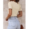 image:imageZESICA Womens Summer Short Sleeve Business Casual TopsApricot