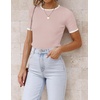 image:imageZESICA Womens Summer Short Sleeve Business Casual TopsDustypink