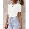image:imageZESICA Womens Summer Short Sleeve Business Casual TopsIvory