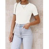 image:imageZESICA Womens Summer Short Sleeve Business Casual TopsIvory