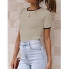 image:imageZESICA Womens Summer Short Sleeve Business Casual TopsOats
