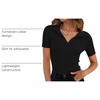 image:imageZESICA Womens Summer Short Sleeve T Shirts Work Office TopsBlack