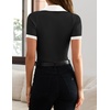 image:imageZESICA Womens Summer Short Sleeve T Shirts Work Office TopsDim