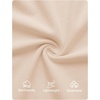 image:imageZESICA Womens Summer Short Sleeve Wrap Cocktail Midi DressApricot