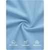 image:imageZESICA Womens Summer Short Sleeve Wrap Cocktail Midi DressLight Blue