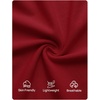 image:imageZESICA Womens Summer Short Sleeve Wrap Cocktail Midi DressRed