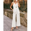 image:imageZESICA Womens Summer Sleeveless 2 Piece Blazer Suit SetsWhite