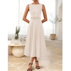 image:imageZESICA Womens Summer Sleeveless 2026 Formal Cocktail Party Midi DressesApricot