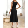 image:imageZESICA Womens Summer Sleeveless 2026 Formal Cocktail Party Midi DressesBlack