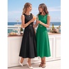 image:imageZESICA Womens Summer Sleeveless 2026 Formal Cocktail Party Midi DressesBlack