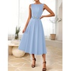 image:imageZESICA Womens Summer Sleeveless 2026 Formal Cocktail Party Midi DressesBlue
