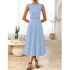image:imageZESICA Womens Summer Sleeveless 2026 Formal Cocktail Party Midi DressesBlue