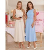 image:imageZESICA Womens Summer Sleeveless 2026 Formal Cocktail Party Midi DressesBlue