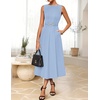 image:imageZESICA Womens Summer Sleeveless 2026 Formal Cocktail Party Midi DressesBlue