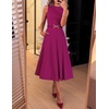 image:imageZESICA Womens Summer Sleeveless 2026 Formal Cocktail Party Midi DressesFuchsia