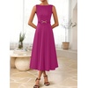 image:imageZESICA Womens Summer Sleeveless 2026 Formal Cocktail Party Midi DressesFuchsia