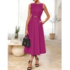 image:imageZESICA Womens Summer Sleeveless 2026 Formal Cocktail Party Midi DressesFuchsia