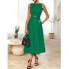 image:imageZESICA Womens Summer Sleeveless 2026 Formal Cocktail Party Midi DressesGreen