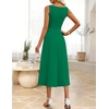 image:imageZESICA Womens Summer Sleeveless 2026 Formal Cocktail Party Midi DressesGreen