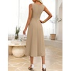 image:imageZESICA Womens Summer Sleeveless 2026 Formal Cocktail Party Midi DressesKhaki