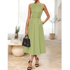 image:imageZESICA Womens Summer Sleeveless 2026 Formal Cocktail Party Midi DressesLightgreen